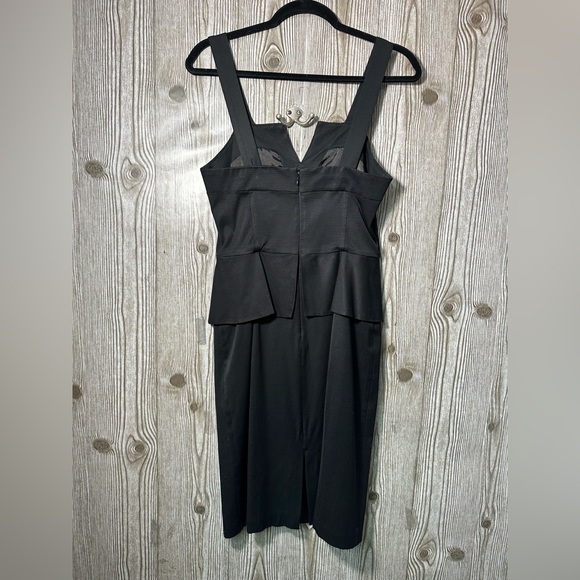 WHBM Peplum Waist Little Black Dress Sz 6 - Picture 4 of 6